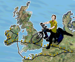 Etappen meiner Radtour nach und durch Irland und zurück