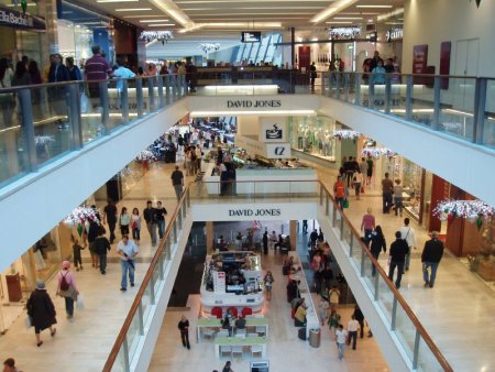 Bondi Junction shopping mall with David Jones, Sydney, Australia