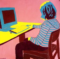 Lisa Helmert: »Mädchen am Computer«
